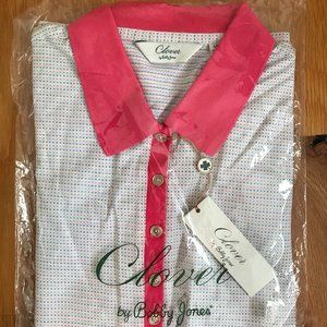 Clover By Bobby Jones Women's Medium Golf Polo
